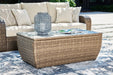 Sandy Bloom Outdoor Coffee Table Outdoor Cocktail Table Ashley Furniture