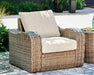 Sandy Bloom Lounge Chair with Cushion Outdoor Seating Ashley Furniture