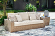 Sandy Bloom Outdoor Living Room Set Outdoor Seating Set Ashley Furniture