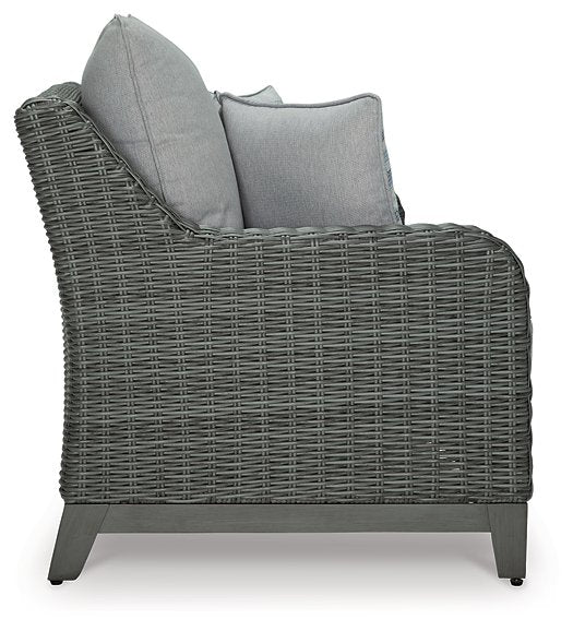 Elite Park Outdoor Loveseat with Cushion Outdoor Seating Ashley Furniture