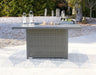 Palazzo Outdoor Bar Table with Fire Pit Outdoor Pub Table w/FP Ashley Furniture