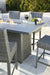 Palazzo Outdoor Counter Height Dining Table with 4 Barstools Outdoor Pub Table w/FP Ashley Furniture