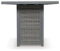Palazzo Outdoor Bar Table with Fire Pit Outdoor Pub Table w/FP Ashley Furniture