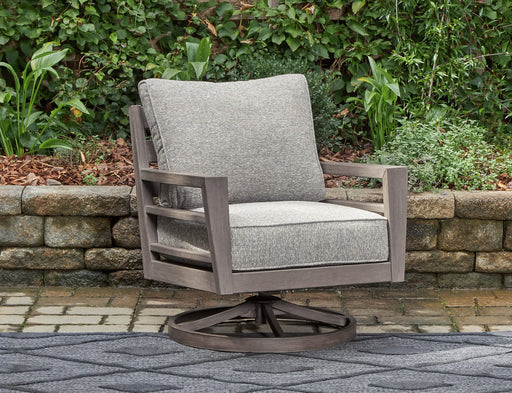 Hillside Barn Outdoor Swivel Lounge with Cushion Outdoor Seating Ashley Furniture