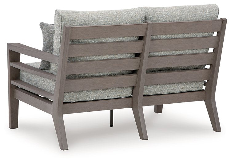 Hillside Barn Outdoor Loveseat with Cushion Outdoor Seating Ashley Furniture