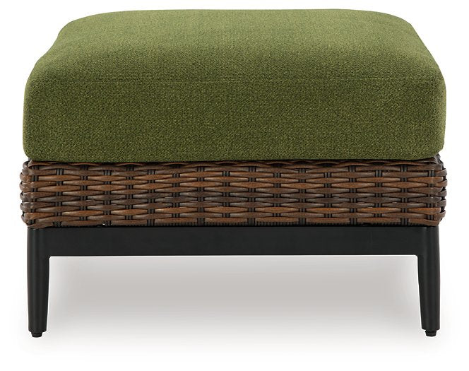 Horizon Hall Outdoor Ottoman with Cushion