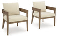 Serene Bay Outdoor Dining Arm Chair with Cushion (Set of 2) Outdoor Dining Chair Ashley Furniture