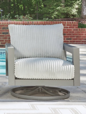 Hurley Park Outdoor Swivel Chair with Cushion - Dayton Discount Furniture