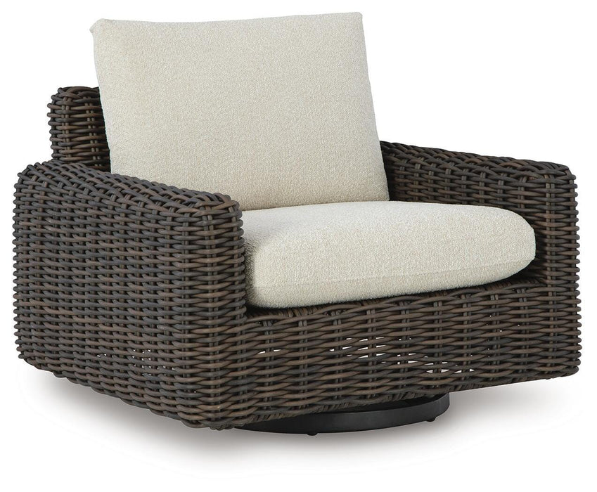 Kimora Outdoor Swivel Lounge Chair - Dayton Discount Furniture