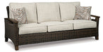 Paradise Trail Sofa with Cushion Outdoor Seating Ashley Furniture