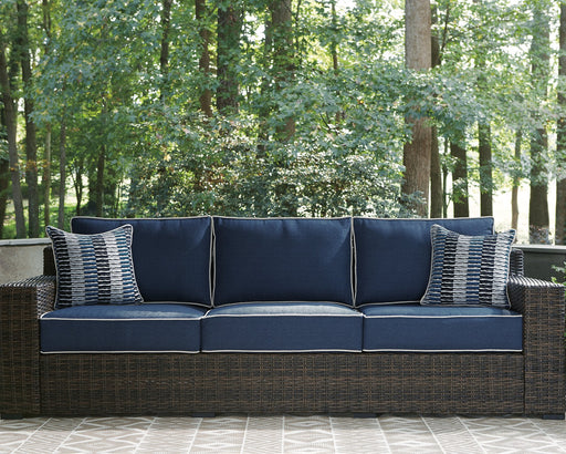 Grasson Lane Sofa with Cushion Outdoor Seating Ashley Furniture
