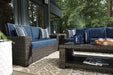 Grasson Lane Outdoor Sofa and Loveseat with Coffee Table Outdoor Table Set Ashley Furniture