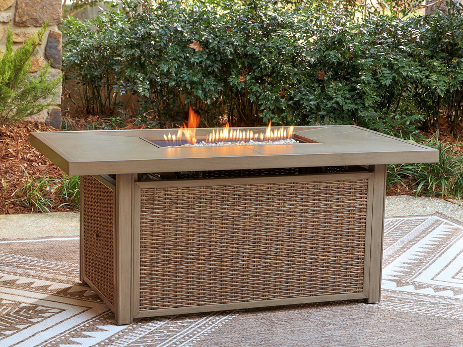 Laguna Heights Outdoor Fire Pit Table - Dayton Discount Furniture
