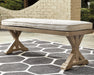 Beachcroft Outdoor Bench with Cushion Outdoor Dining Bench Ashley Furniture