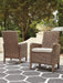 Beachcroft Arm Chair with Cushion (Set of 2) Outdoor Dining Chair Ashley Furniture