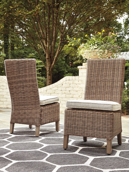 Beachcroft Side Chair with Cushion (Set of 2) Outdoor Dining Chair Ashley Furniture