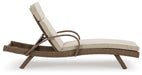 Beachcroft Outdoor Chaise Lounge with Cushion Outdoor Seating Ashley Furniture