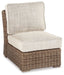 Beachcroft Outdoor Armless Chair with Cushion Outdoor Seating Ashley Furniture