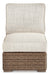 Beachcroft Armless Chair with Cushion Outdoor Seating Ashley Furniture
