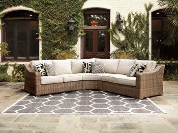 Beachcroft 3-Piece Outdoor Seating Set Outdoor Sectional Ashley Furniture