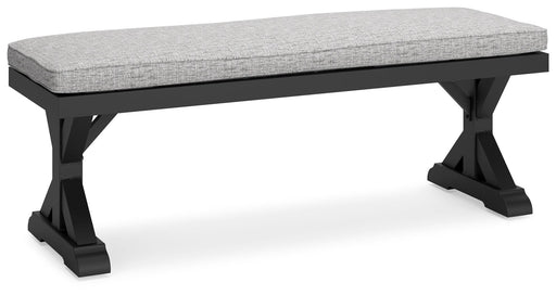 Beachcroft Outdoor Bench with Cushion - Dayton Discount Furniture