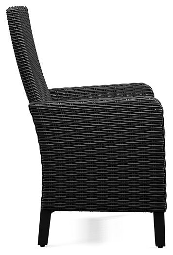Beachcroft Outdoor Arm Chair with Cushion (Set of 2) Outdoor Dining Chair Ashley Furniture
