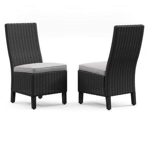 Beachcroft Outdoor Side Chair with Cushion (Set of 2) - Dayton Discount Furniture