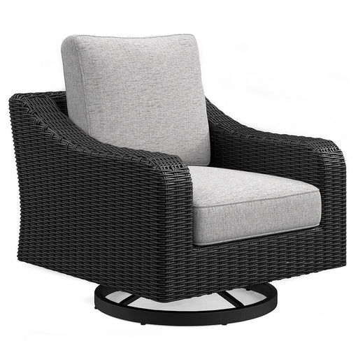 Beachcroft Outdoor Swivel Lounge with Cushion - Dayton Discount Furniture