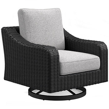 Beachcroft Outdoor Swivel Lounge with Cushion Outdoor Seating Ashley Furniture