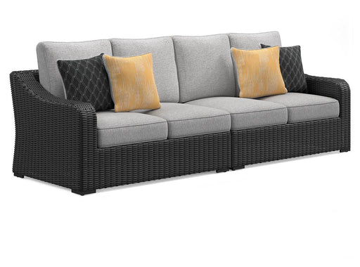 Beachcroft 2-Piece Outdoor Loveseat with Cushion - Dayton Discount Furniture