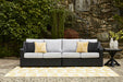 Beachcroft 2-Piece Outdoor Loveseat with Cushion Outdoor Sectional Ashley Furniture