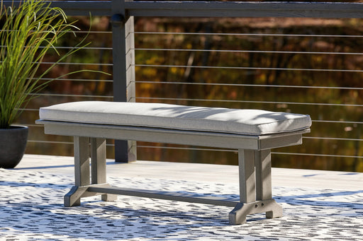 Visola Bench with Cushion Outdoor Dining Bench Ashley Furniture