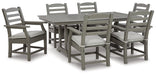 Visola Outdoor Dining Table with 6 Chairs Outdoor Seating Set Ashley Furniture