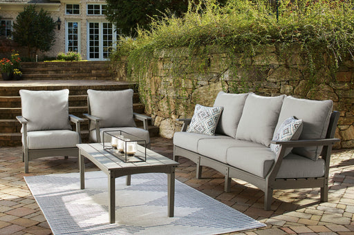 Visola Outdoor Sofa Conversation Set Outdoor Dining Set Ashley Furniture