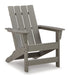Visola Outdoor Adirondack Chair and End Table Outdoor Table Set Ashley Furniture