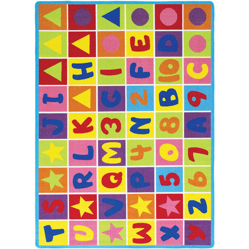 Abbey Alphabet/Multi 4' 9" X 6' 9" Area Rug Rug FOA East