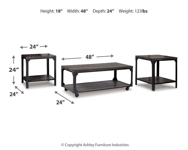 Jandoree Table (Set of 3) Table Set Ashley Furniture