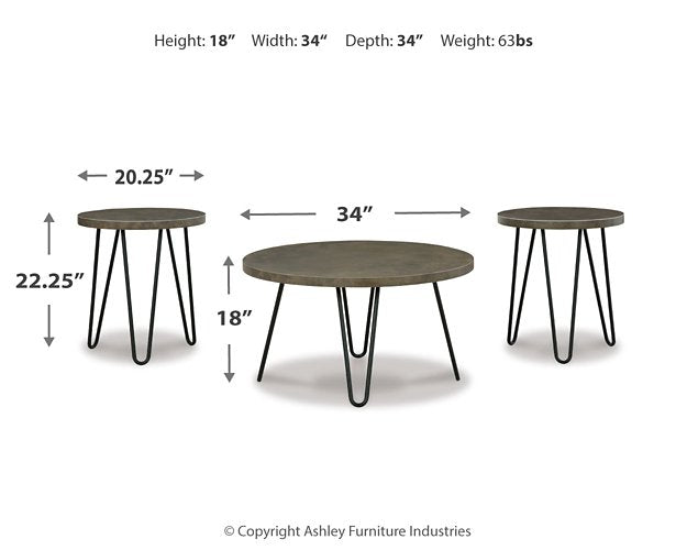 Hadasky Table (Set of 3) Table Set Ashley Furniture