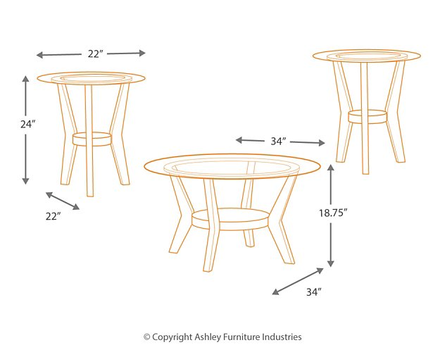 Fantell Table (Set of 3) Table Set Ashley Furniture