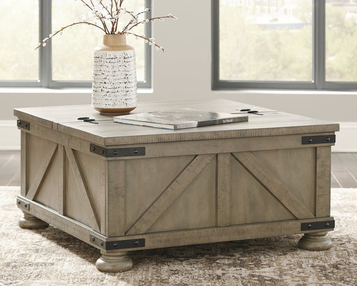 Aldwin Coffee Table With Storage Cocktail Table Ashley Furniture