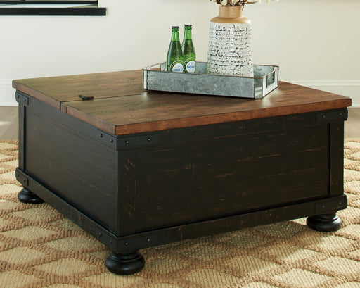 Valebeck Coffee Table with Lift Top Cocktail Table Lift Ashley Furniture