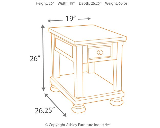 Porter Chairside End Table End Table Ashley Furniture