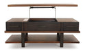 Stanah Coffee Table with Lift Top Cocktail Table Lift Ashley Furniture