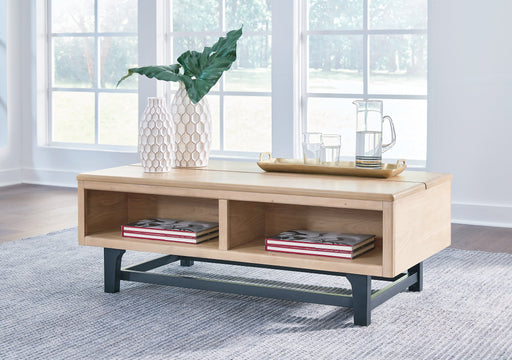Freslowe Lift-Top Coffee Table Cocktail Table Lift Ashley Furniture