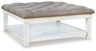 Kanwyn Upholstered Ottoman Coffee Table Cocktail Table Ashley Furniture