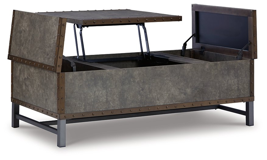 Derrylin Lift-Top Coffee Table Cocktail Table Lift Ashley Furniture