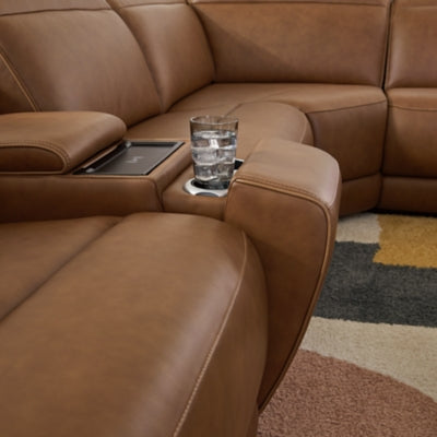Magic Man 5-Piece Power Reclining Sectional - Dayton Discount Furniture
