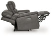 Bleckley Power Reclining Loveseat with Console - Dayton Discount Furniture