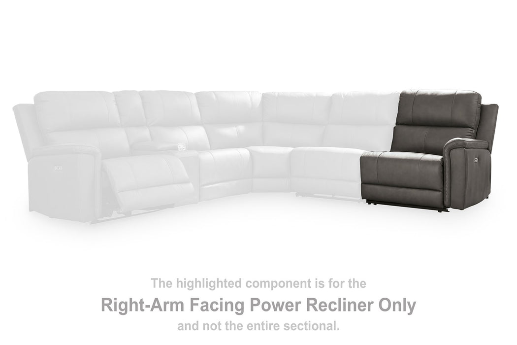Bleckley Power Reclining Sectional - Dayton Discount Furniture
