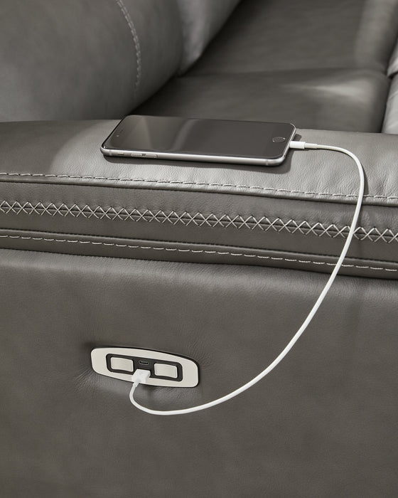 Bleckley Power Reclining Sectional - Dayton Discount Furniture